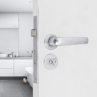 Fechadura para Porta de Banheiro Acetinado 40mm Comum com Roseta Standard Papaiz