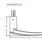 Fechadura Porta Banheiro Stam Wc 823/33 Acetinada Fosco 40mm