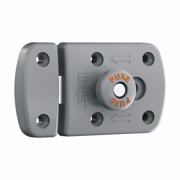 Fechadura Porta Banheiro Vestiário Livre Ocupado Stam Cinza