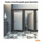 Fechadura Porta Banheiro Vestiário Livre Ocupado Stam Cinza