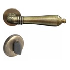 Fechadura Porta Banheiro Wc Lily Imab Antique Ouro Velho Aq C