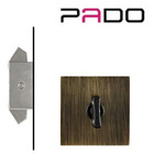 Fechadura Porta Correr Banheiro Pado Antique Trava Bronze Ox