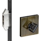 Fechadura Porta Correr Banheiro Pado Antique Trava Bronze Ox