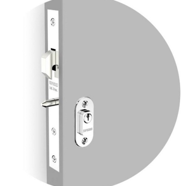 Fechadura Porta Correr Externa Cromado