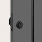 Fechadura Porta Correr Stam 1006 Preta Preto 45 Mm Redonda