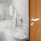 Fechadura Porta de Banheiro 40mm Aço Cromado Polo Z Arouca