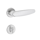 Fechadura Porta de Banheiro 40mm Aço Cromado Polo Z Arouca