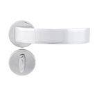 Fechadura Porta de Banheiro 55mm Aço Cromado Arc Arouca