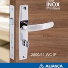 Fechadura Porta de Banheiro Aliança Inox Premium 2800/41 WC