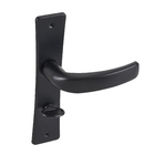 Fechadura para Porta de Banheiro Preto 40mm Comum com Espelho Landau Arouca