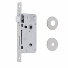 Fechadura para Porta de Banheiro Cromado 40mm Comum com Roseta Landau Arouca