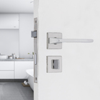 Fechadura para Porta de Banheiro Cromado 55mm Comum 451 La Fonte