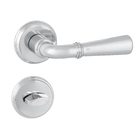 Fechadura para Porta de Banheiro Cromado 55mm Comum 620 La Fonte