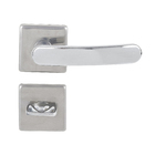 Fechadura para Porta de Banheiro Polido 40mm Comum Roseta Premium Aliança