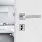 Fechadura para Porta de Banheiro Polido 55mm Comum com Roseta Quadra I Arouca