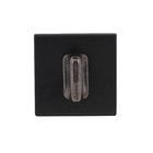 Fechadura para Porta de Banheiro Preto 55mm Comum MZ440 Papaiz