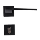 Fechadura para Porta de Banheiro Preto 55mm Comum MZ440 Papaiz