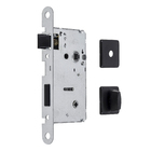 Fechadura para Porta de Banheiro Preto 55mm Comum Roseta Sofia Arouca