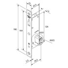 Fechadura Porta De Correr 440 Cromado Cromado