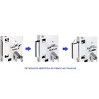 Fechadura Porta De Correr Asa De Avião Imab 2441 Escovada Qua