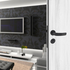 Fechadura para Portas de Entrada 40mm Aço Carbono Epóxi Preto Landau Arouca