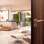 Fechadura Porta de Entrada 55mm Aço Escovado Chevron Arouca