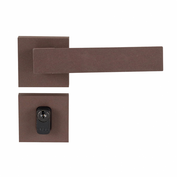 Fechadura para Porta de Entrada Corten 55mm Comum Roseta Beethoven Pado