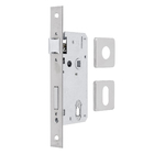 Fechadura para Porta de Entrada Cromado 40mm Comum com Roseta Chess Arouca