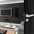 Fechadura para Porta de Entrada Cromado 40mm Comum com Roseta Chess Arouca