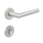 Fechadura para Porta de Entrada Escovado 55mm Comum com Roseta Elle Arouca