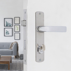 Fechadura para Porta de Entrada Cromado 55mm Comum com Espelho Romana Z Arouca