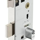 Fechadura Porta Externa Hato 2 Imab Inox Escovado Máq 55mm