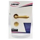 Fechadura Porta Externa Lily Dourado Escovado Ouro Acetinado