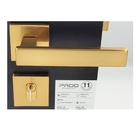 Fechadura Porta Externa Pado Retro Dourado Escovado 55mm