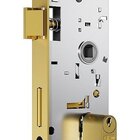 Fechadura Porta Externa Sala Quarto Dourada Gold Stam 40mm Cl