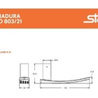 Fechadura Porta Externa Stam 803/21 Antique Ouro Velho 40mm