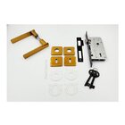 Fechadura Porta Interna Dourada Fosco Dama Arouca 40 Mm Quad