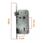 Fechadura Porta Interna Dourada Fosco Dama Arouca 40 Mm Quad