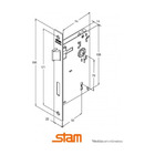 Fechadura Porta Interna Dourada Gold Stam Redonda 55mm Class