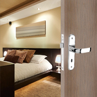 Fechadura para Porta Interna Cromado 40mm Comum com Espelho Icaro Soprano