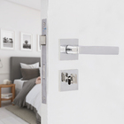 Fechadura para Porta Interna Cromado 55mm Comum com Roseta Acqua Star Pado