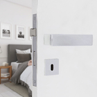 Fechadura para Porta Interna Cromado 55mm Comum com Roseta Massima Papaiz