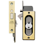 Fechadura Porta Janela De Correr Com Chave Virada Cor Latonada