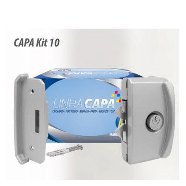 Fechadura Porta Janela Vidro Alvenaria Temperado Blindex Kit-