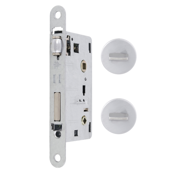 Fechadura para Porta Pivotante 55mm Aço Cromado Acetinado BZ1710G70 Imab