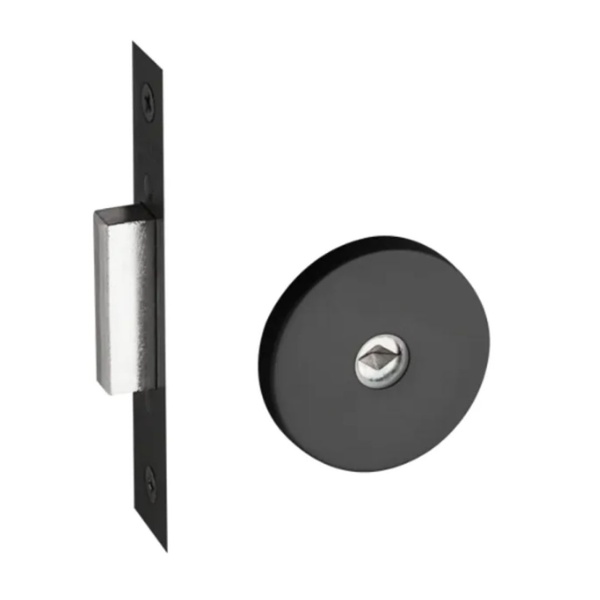 Fechadura Porta Trava Tetra Redonda Ix 1000 Ep Pado Preto