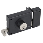 Fechadura para Portão Sobrepor Trinco Conversível 100mm Preto Sobrepor Concept Pado