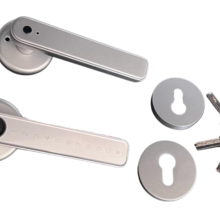 Fechadura Prata Digital Biometria Impressão Senha Bluetooth T
