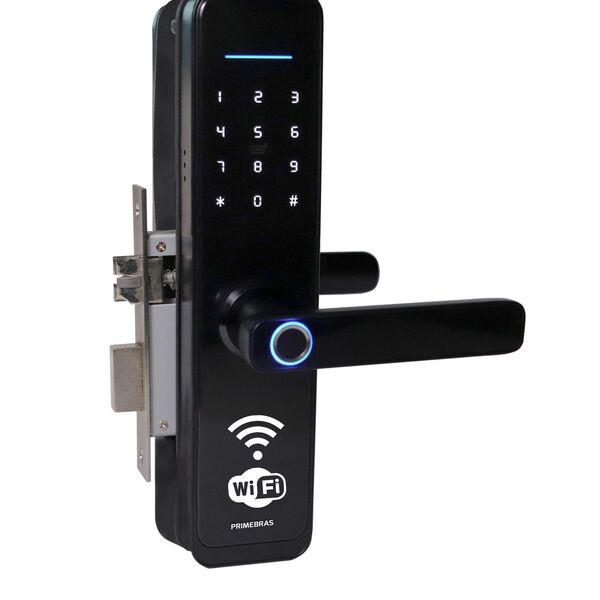 Fechadura Primebras Rio Com Wifi e App Tuya Digital Biométric