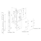 Fechadura Qattro Externa 55mm Antique M0971z R0077 Er1750 Ros